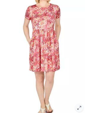 Larky Lark Easy Fit Dress in Daydream Meadows